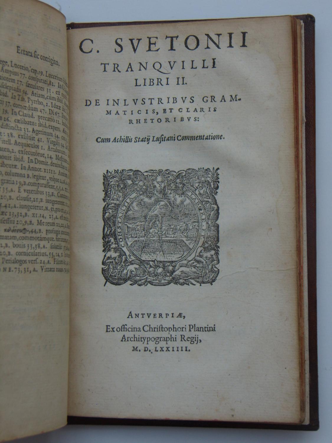 Suetonii Tranquilli XII Caesares, Theodori Pulmanni Cranenburgii opera