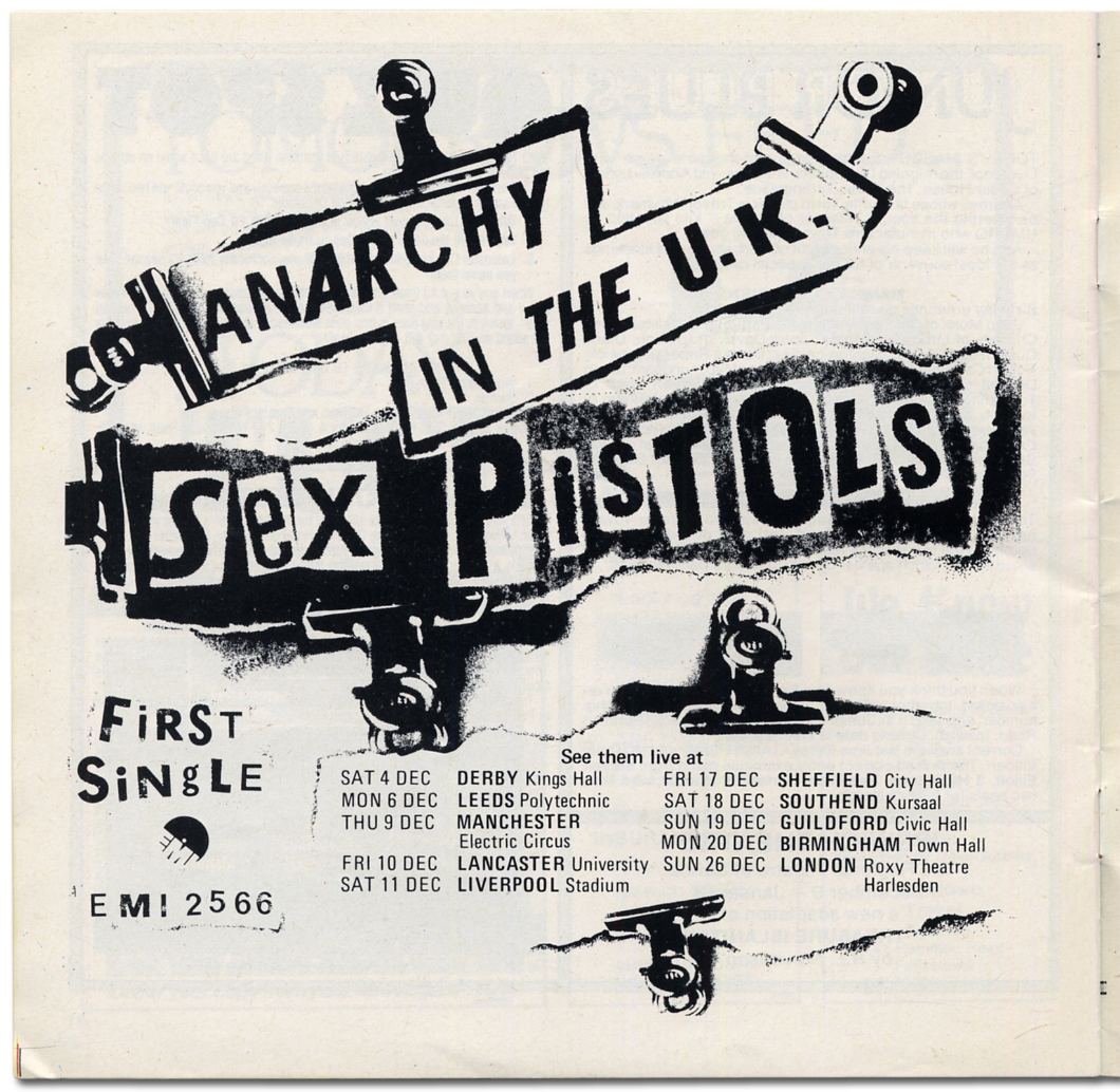 Two Football Magazines With Early Sex Pistols Advertisements By Sex Pistols Near Fine Softcover 1976 Between The Covers Rare Books Inc Abaa