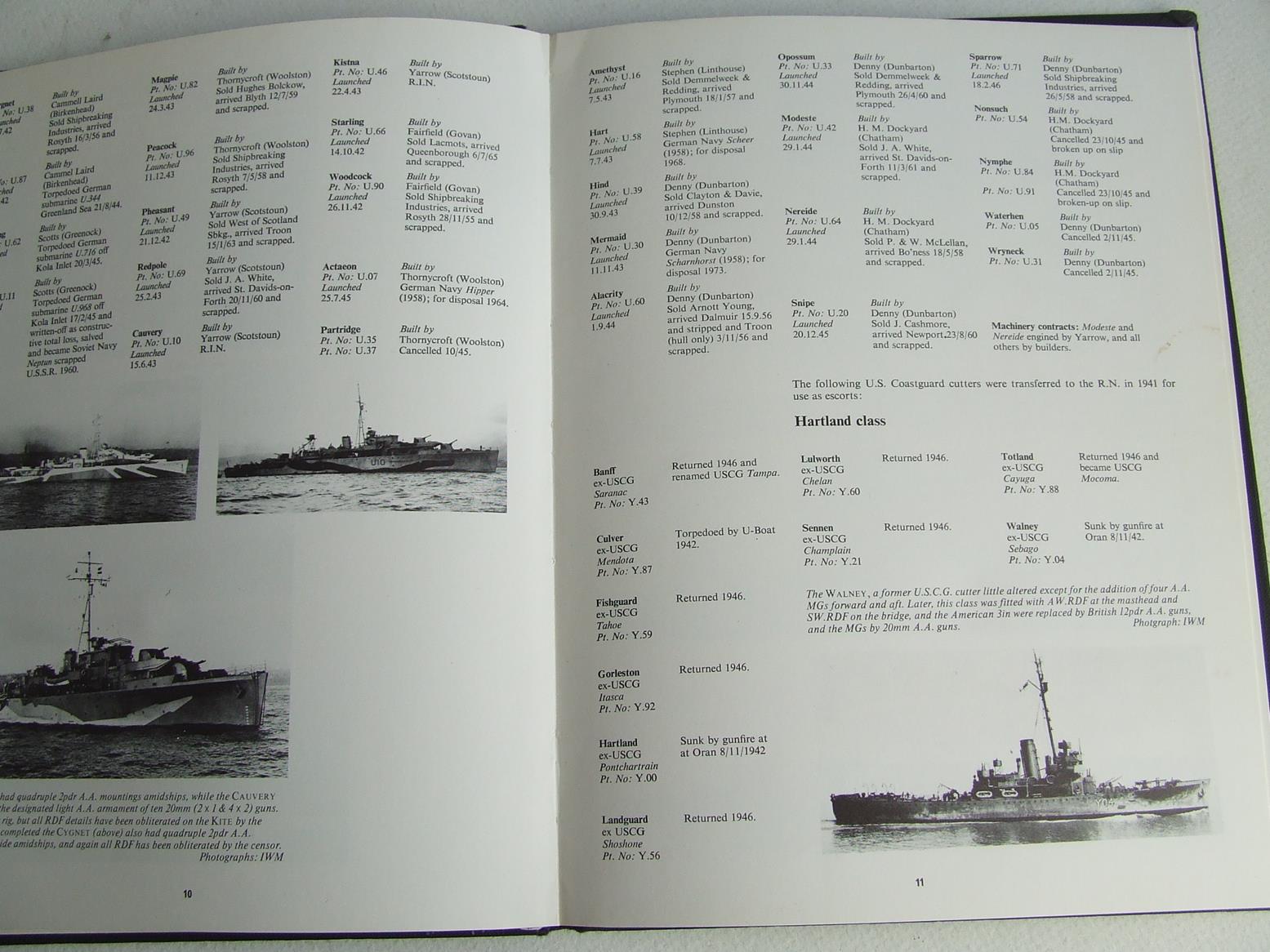 BRITISH ESCORT SHIPS (world war 2 fact files) - Lenton, H.T.