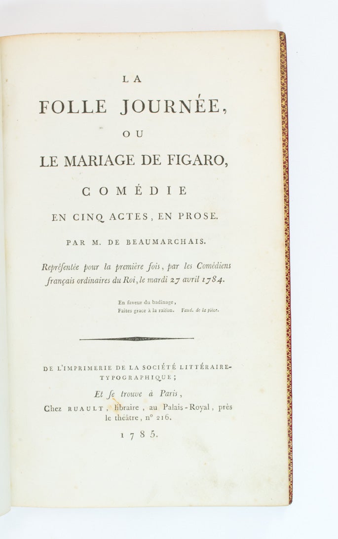 Le Mariage de Figaro by Pierre-Augustin Caron de Be... Le Mariage de Figaro by Pierre-Augustin Caron de Be...