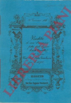 Abebooks Vendita di una possessione detta "Sabbatino" posta a Castenaso provincia di Bologna