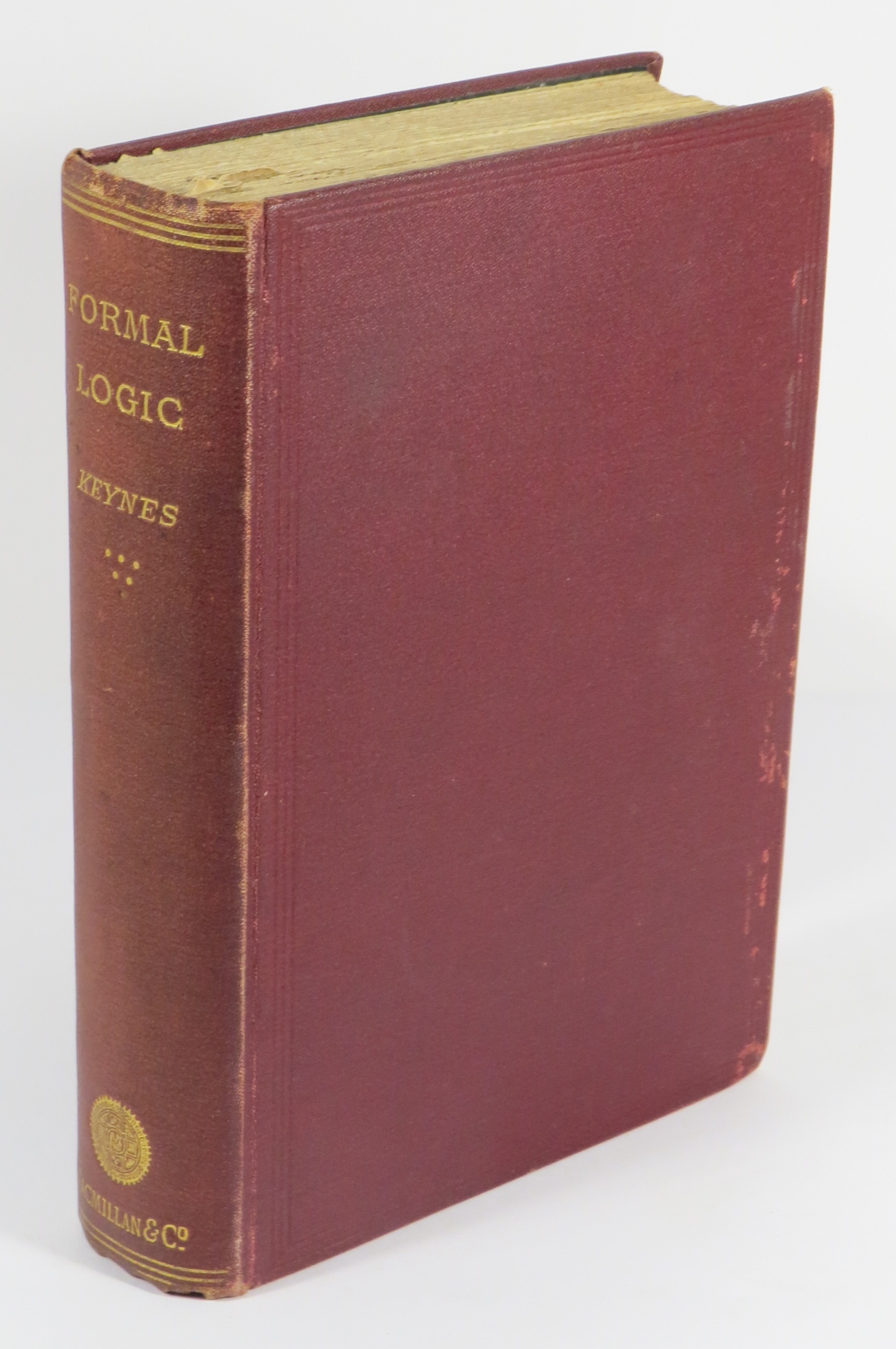 Studies and Exercises in Formal Logic including A Generalization of Logical Processes in their Application to Complex Inferences - Keynes, John Neville