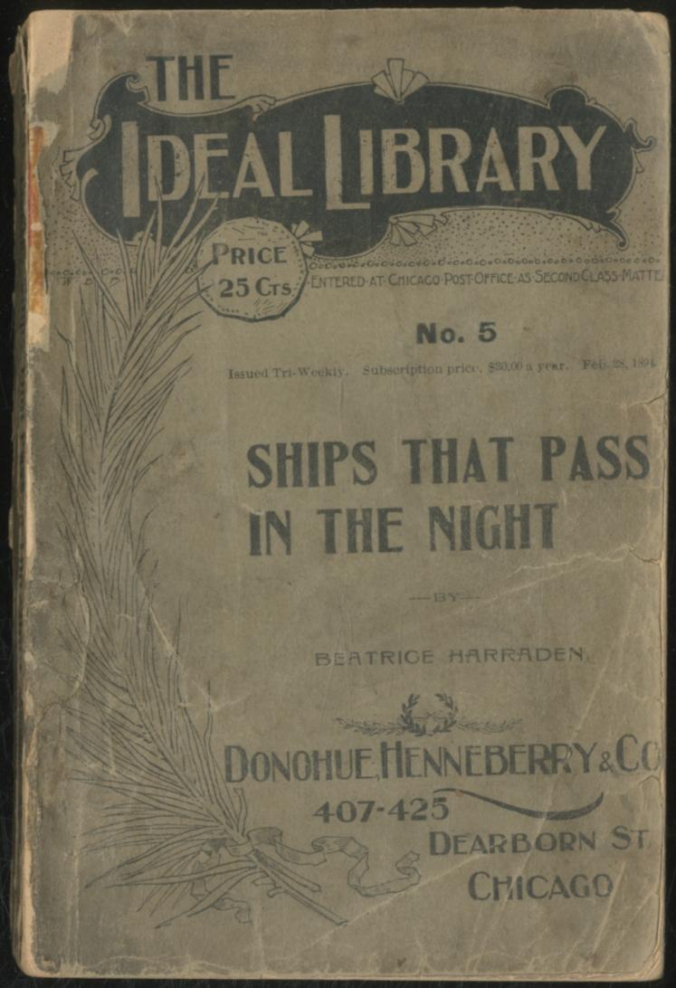 Ships That Pass In The Night von HARRRADEN, Beatrice: Good Softcover ...