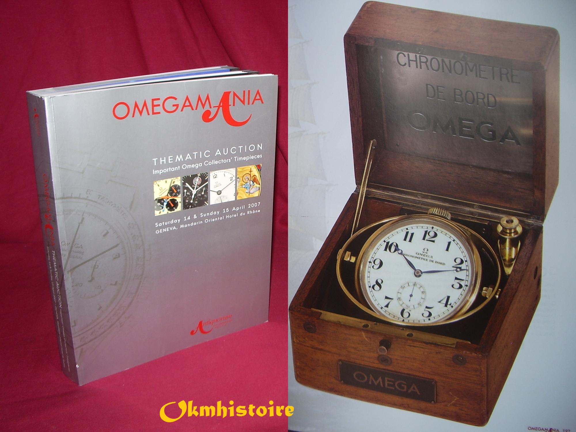 Auction Omegamania Book OMEGA OMEGAMANIA Antiquorum – 2007 English