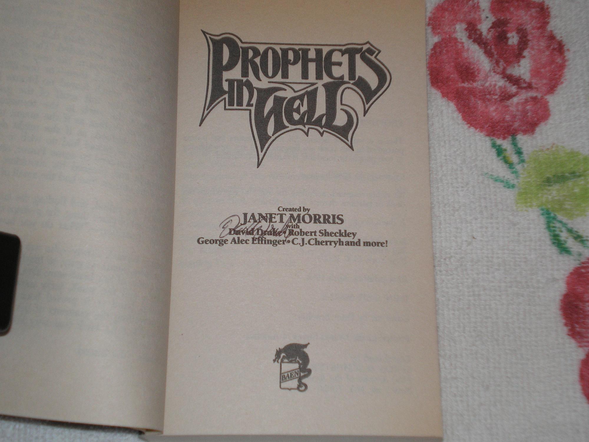 Heroes In Hell Baen 69822-2 Janet Morris 1989 Prophets In Hell Very Good 