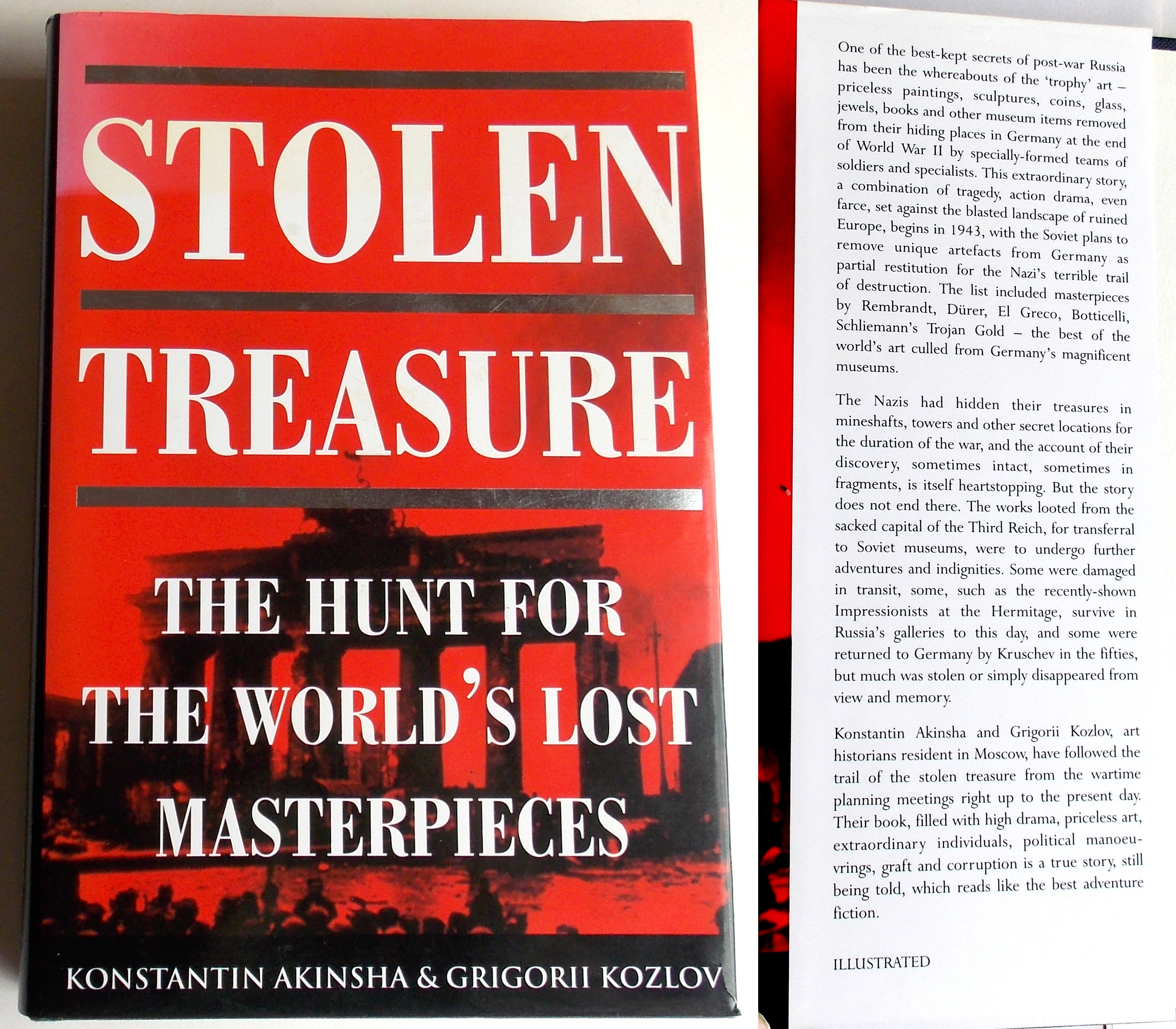 Stolen Treasure - the Hunt for the World's Lost Masterpieces by Akinsha ...