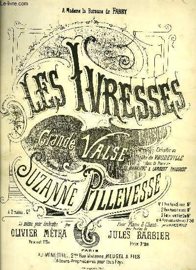 LES IVRESSES by PILLEVESSE S.: Sheet Music | Le-Livre