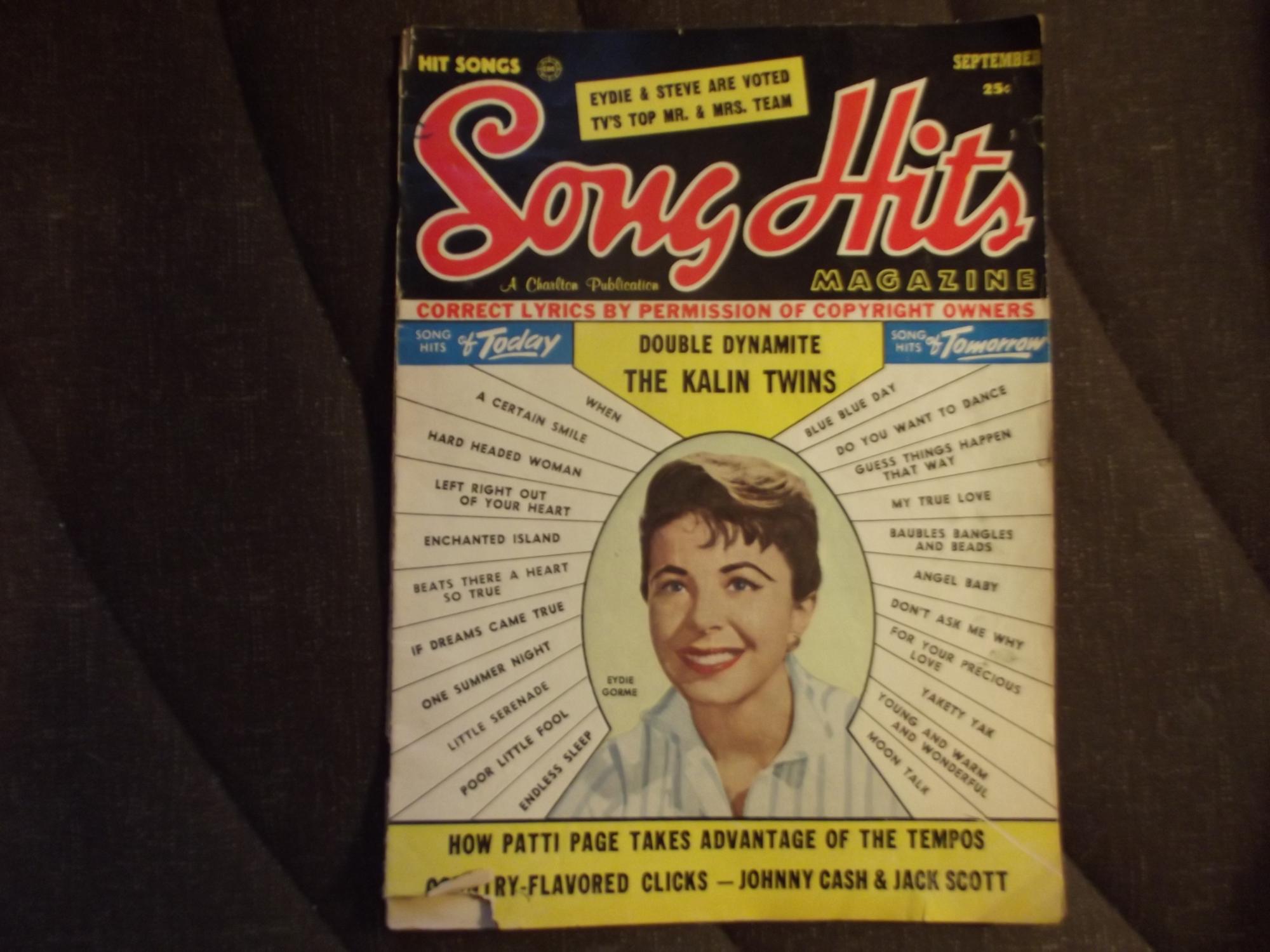 Song Hits Magazine September 1958: (1958) Magazine / Periodical MP Song Hits Magazine September 1958: (1958) Magazine / Periodical MP