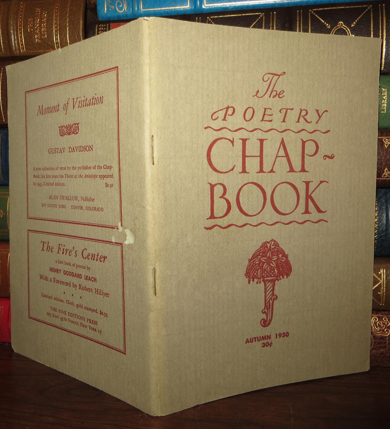 THE POETRY CHAPBOOK Autumn 1950 Poetry Chap Book by The Poetry Chapbook