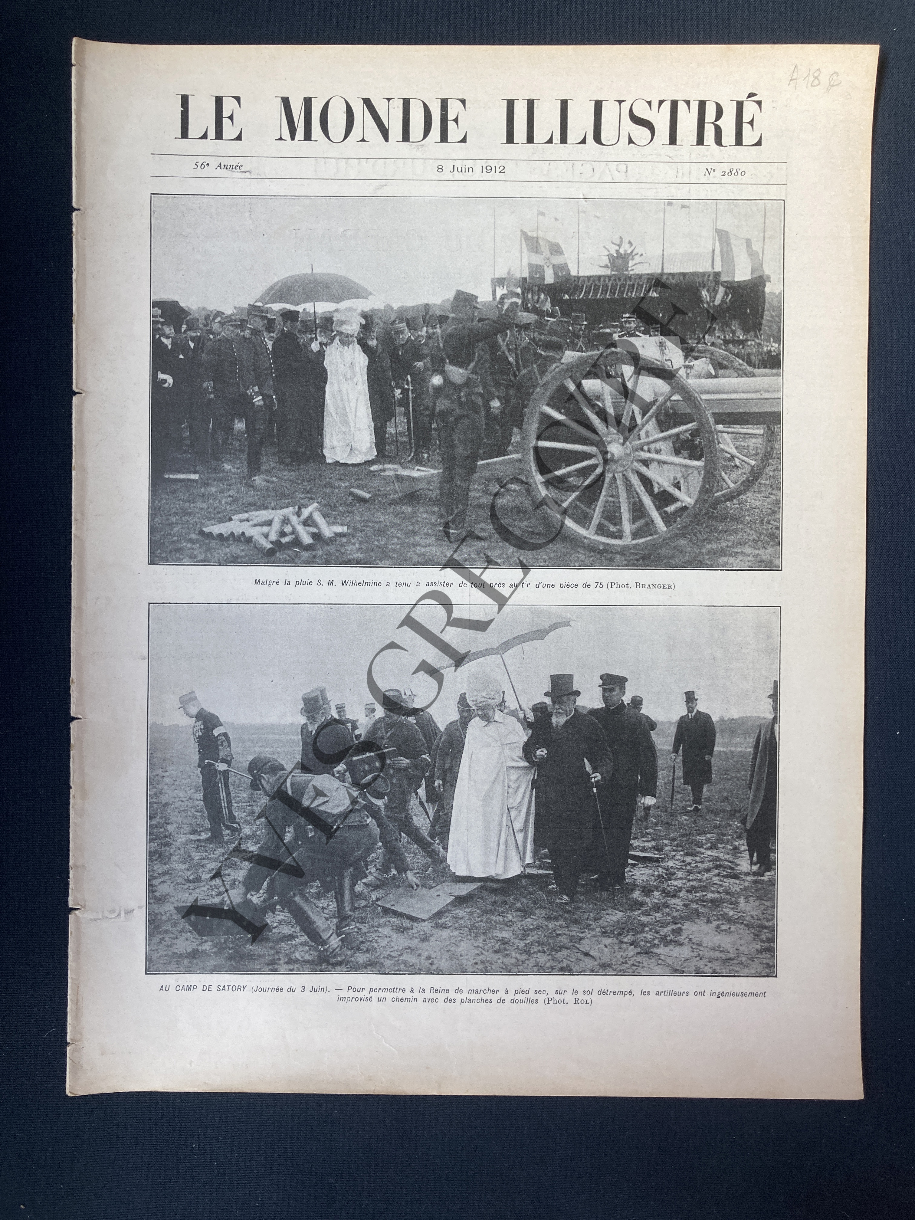 LE MONDE ILLUSTRE-N°2880-8 JUIN 1912 [Bon] [Couverture souple]