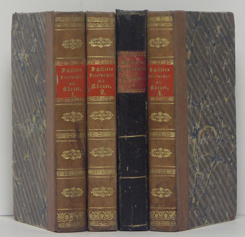 Briefwechsel mit Körner. Von 1784 bis zum Tode Schillers. 4 Bände by ...