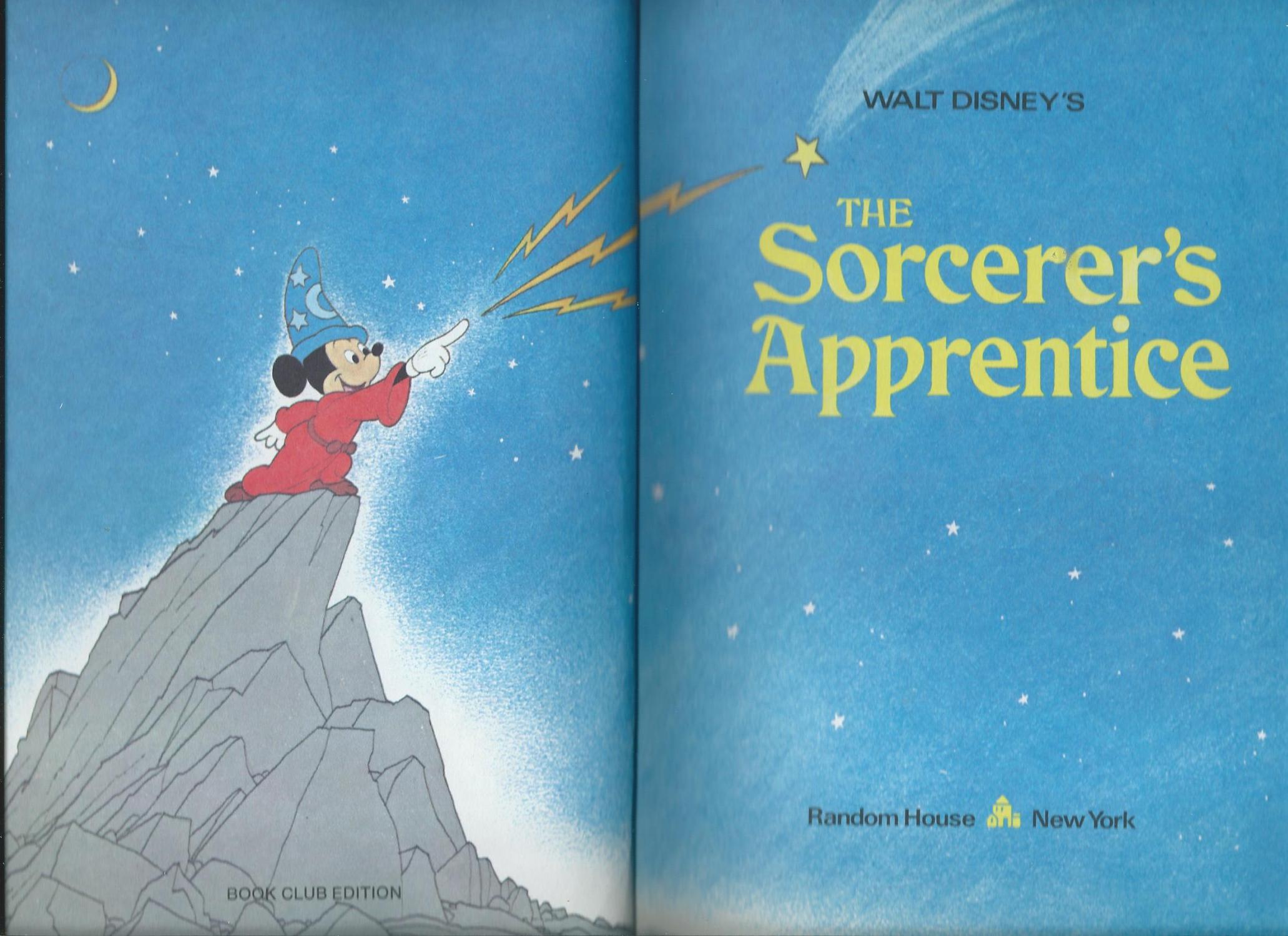 Walt Disney's the Sorcerer's Apprentice by Walt Disney Very Good
