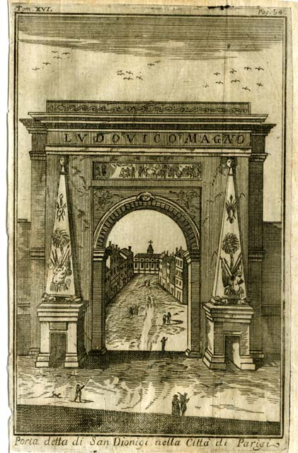 Porta detta di S.Dionigi nella Città di Parigi by Salmon Sergio Trippini