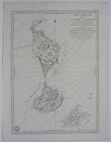 Carte particuliere des iles de St Pierre et Miquelon von Fortin: (1782