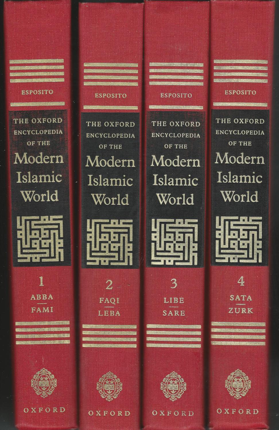 The Oxford Encyclopedia of the Modern Islamic World (4 Volume Set, complete) - Esposito, John L. (editor)