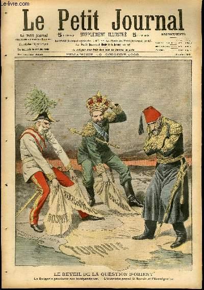 LE PETIT JOURNAL - supplément illustré numéro 935 - LE REVEIL DE LA  QUESTION D'ORIENT: LA BULGARIE PROCLAME SON INDEPENDANCE - LES EVENEMENTS  DES BALKANS: TYPES DE BOSNIE ET D'HERZEGOVINE de COLLECTIF: