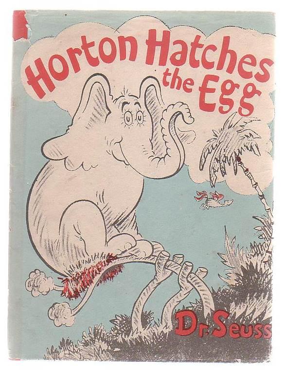 Dr.Seuss Horton hatches an egg 2 dollhouse miniature books 