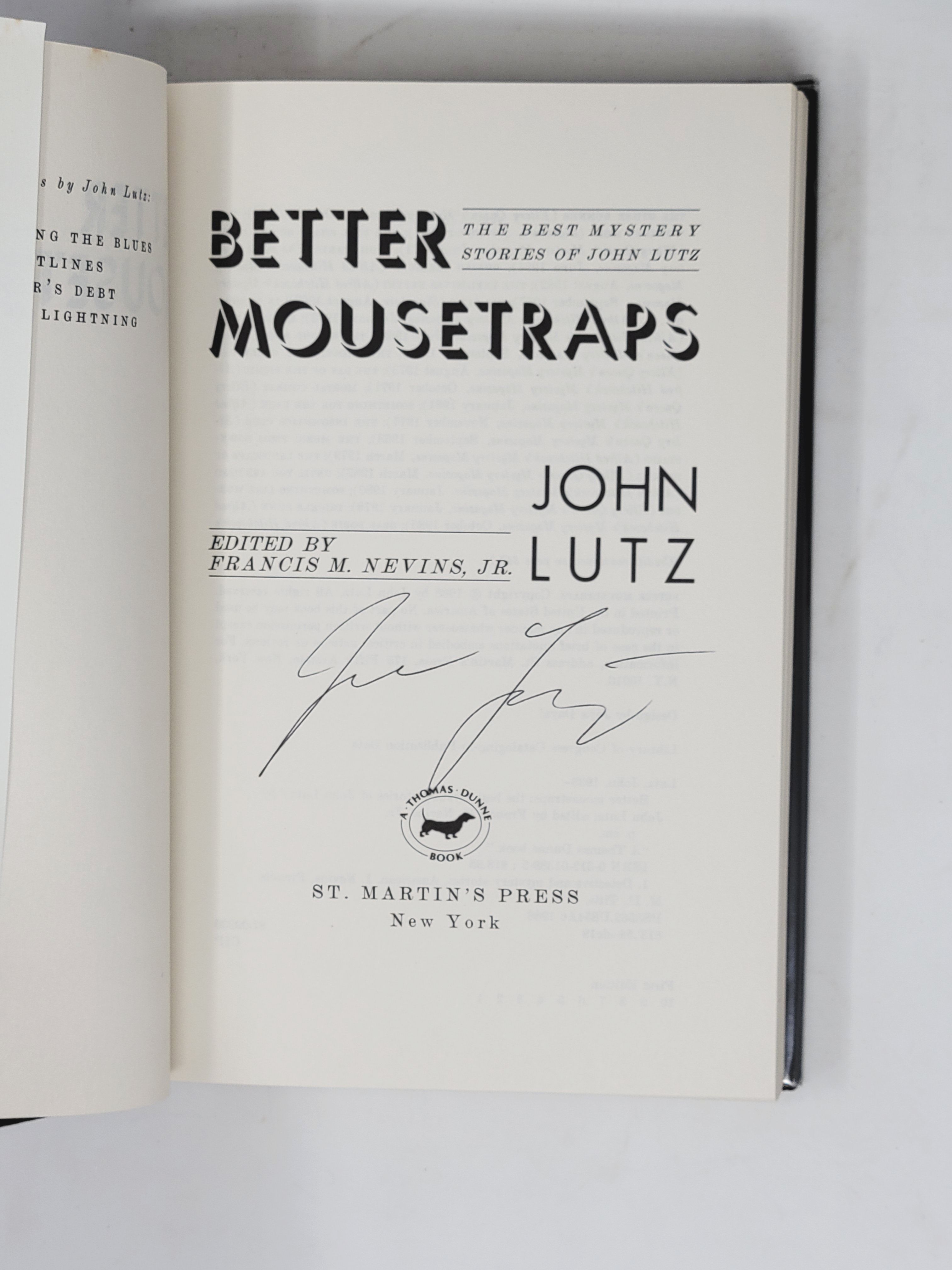 Better Mousetraps The Best Mystery Stories of John Lutz by Lutz, John