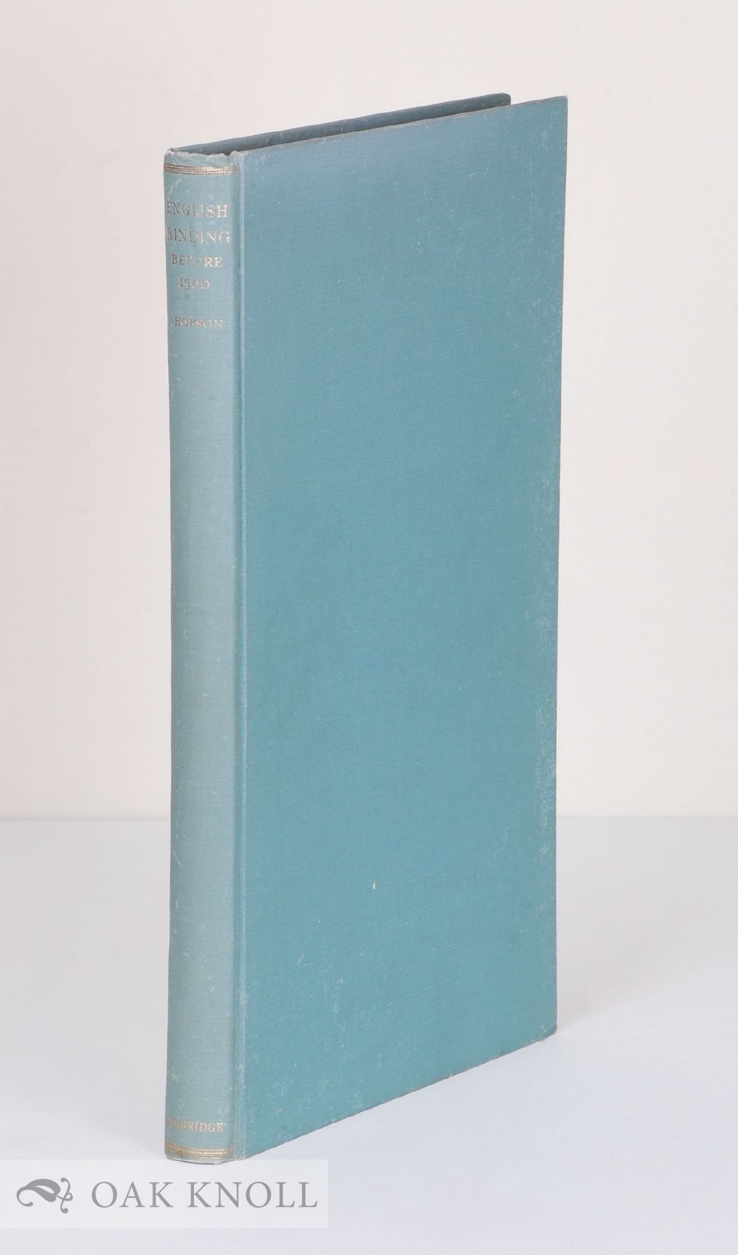 ENGLISH BINDING BEFORE 1500 Hobson, G.D. [ ] [Couverture rigide]