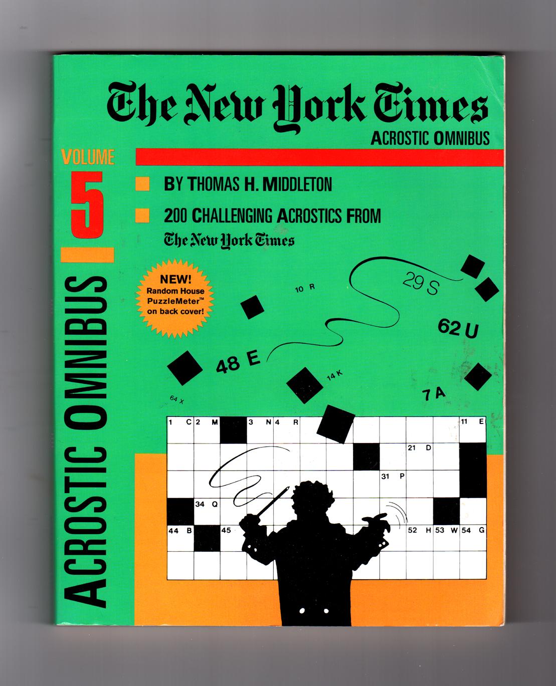 The New York Times Acrostic Omnibus Volume 5 by Middleton, Thomas Near