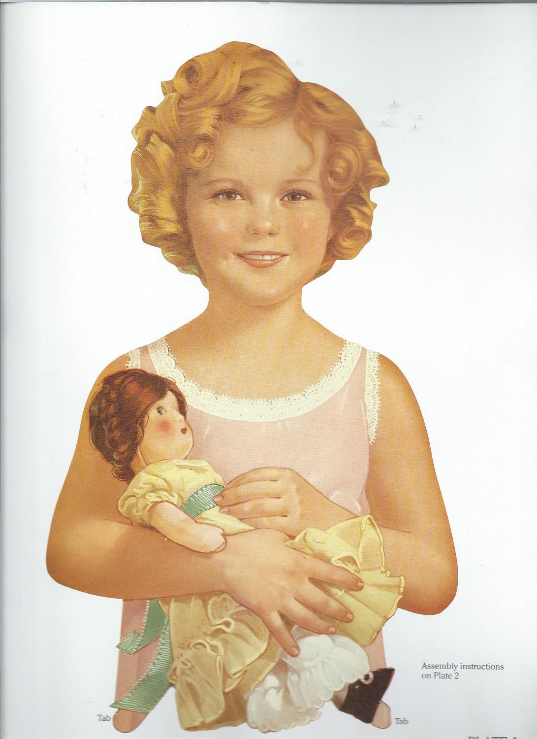 Classic Shirley Temple Paper Dolls in Full Color by Grayce Piemontesi edited by Very Good Soft cover 1986 ODDS ENDS BOOKS