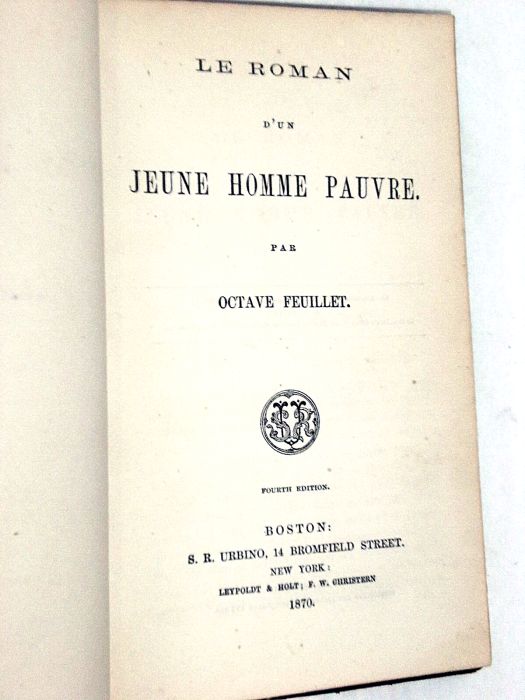 Le roman d'un jeune homme pauvre. Fourth edition. by FEUILLET (Octave