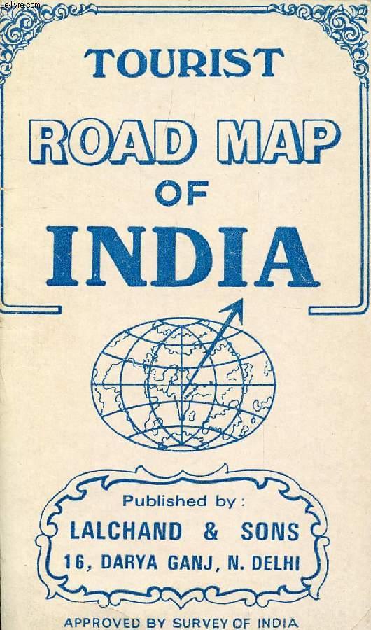 TOURIST ROAD MAP OF INDIA KAKEH KUMAR JAIN [Near Fine]