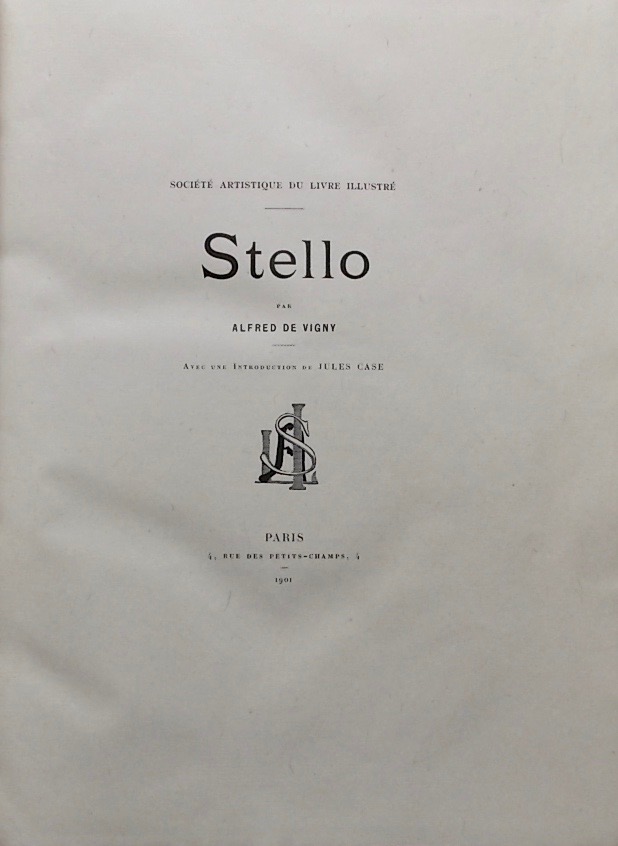 Stello. - VIGNY (Alfred de)