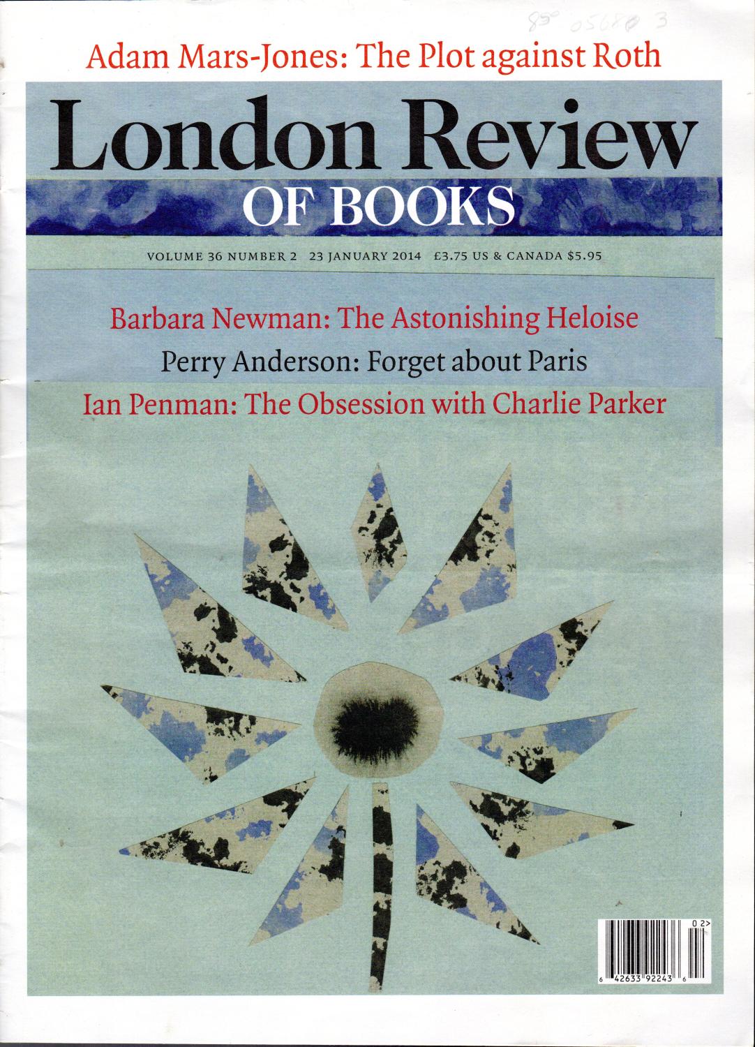 London Review of Books, Volume 36, No. 2: 23 January, 2014 Wilmers, Mary-Kay (editor) [Bon] [Couverture souple]