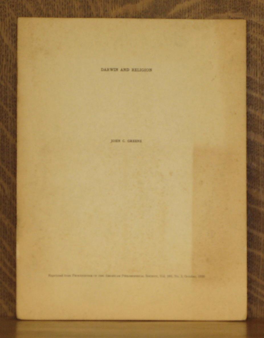 DARWIN AND RELIGION, PROCEEDINGS OF THE AMERICAN PHILOSOPHICAL SOCIETY ...