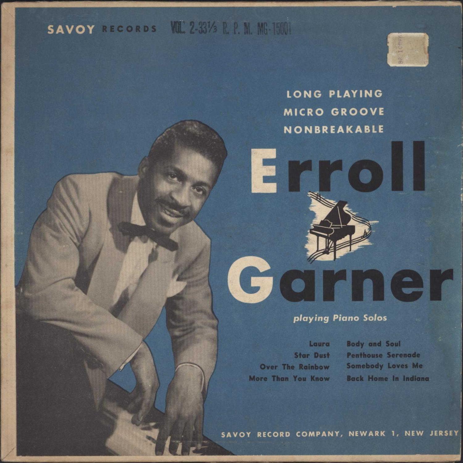Garner playing Piano Solos, Vol. 2 (VINYL BOP LP) by Garner, Erroll: Very Good Hardcover (1950) 1st Edition | Cat's
