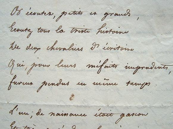 [Signé] Lamennais se désole de la situation politique auprès de Coriolis d'Espinouse. Robert de Lamennais Félicité 1782 1854 [ ]