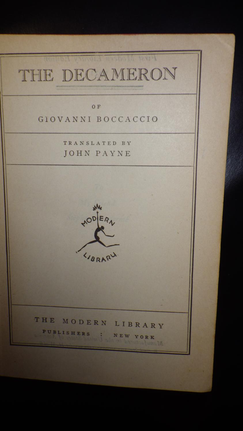 boccaccio giovanni the decameron boccaccio giovanni the decameron