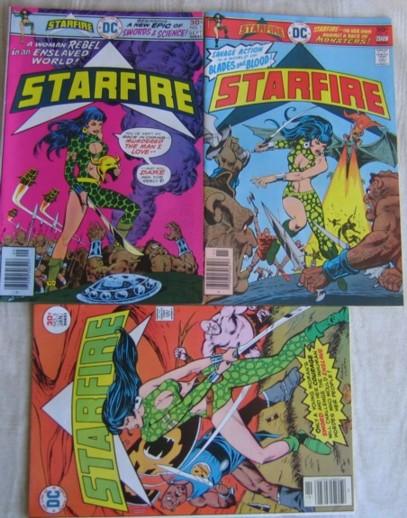 Starfire - #1 September 1976, #2 November 1976, #3 January 1977 - the