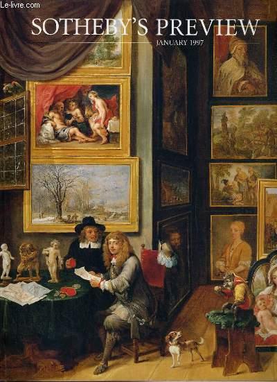 CATALOGUE DE VENTE AUX ENCHERES - JANUARY 1997 / the wine column, old master paintings from the collection of saul p. steinberg, rediscovered brazili