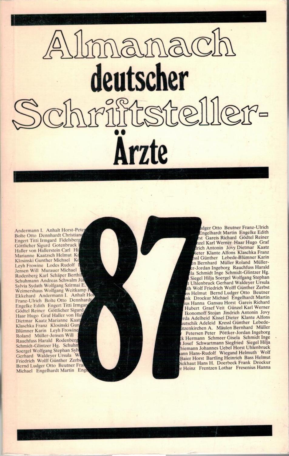 Almanach deutscher Schriftsteller-Ärtzte 87 - Schwalm, Jürgen (Hrsg.)