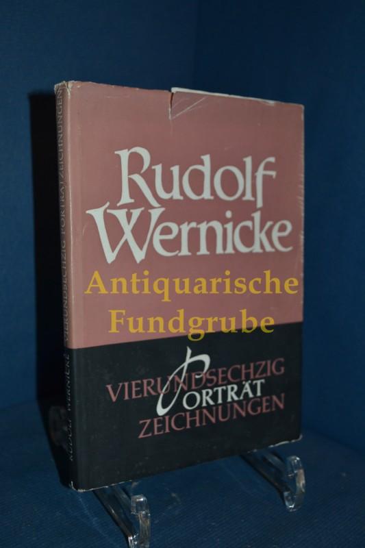 Vierundsechzig Portratzeichnungen By Wernicke Rudolf Leinen 1959 Antiquarische Fundgrube E U