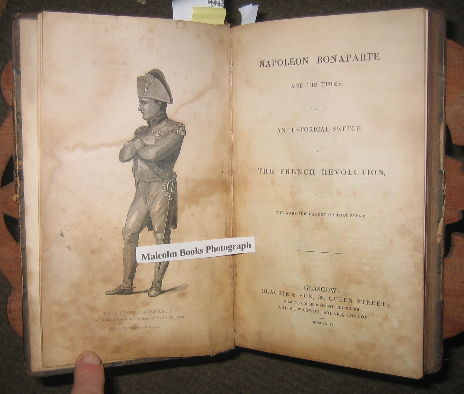 Napoleon Bonaparte and His Times. Including an Historical sketch of the