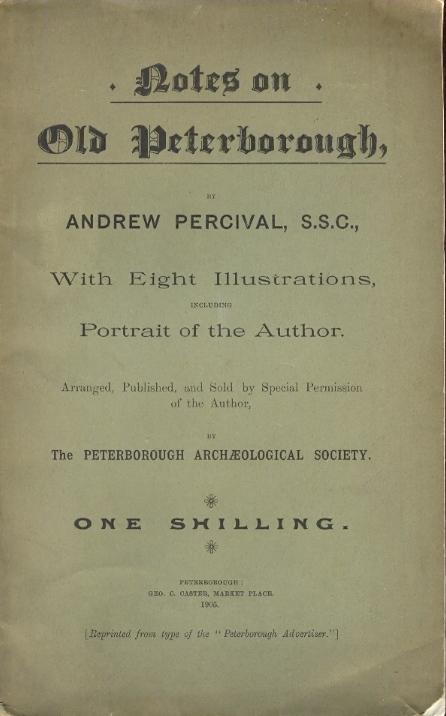 Notes on Old Peterborough - Peterborough Archaeology