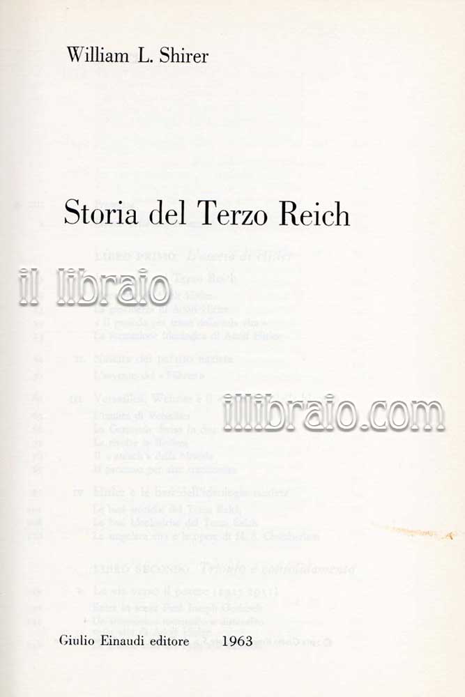 Abebooks Storia del Terzo Reich