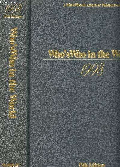 Who's Who in the World 2000 (Who's Who in the World): Who's Who:  9780837911236: Amazon.com: Books