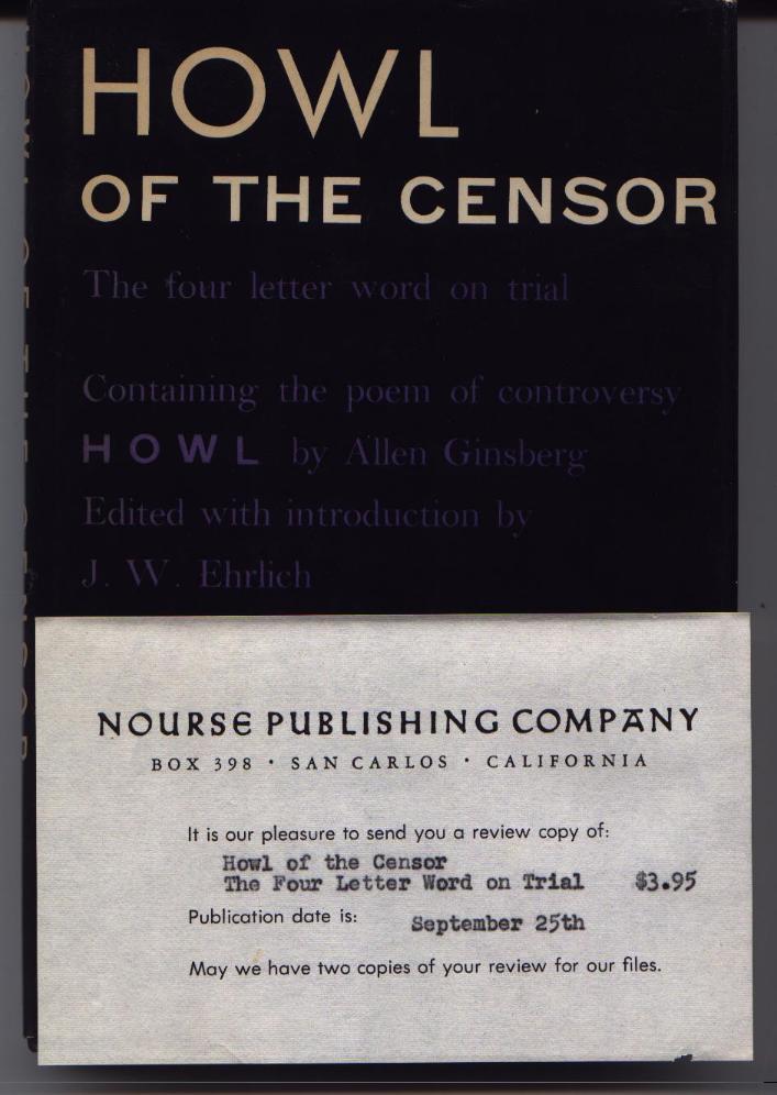 howl allen ginsberg book howl allen ginsberg book
