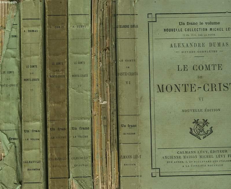 LE COMTE DE MONTE CRISTO. EN 6 TOMES. by DUMAS ALEXANDRE.: bon