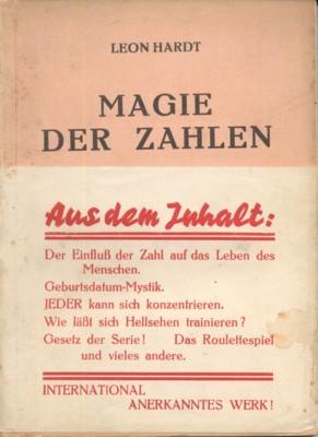 Lotterie Roulette Magie Der Zahlen Hellsehen Wahrtraume Von Hardt Leon 8 Broschur Mit Streifband 1935 Antiquariat Galerie Joy