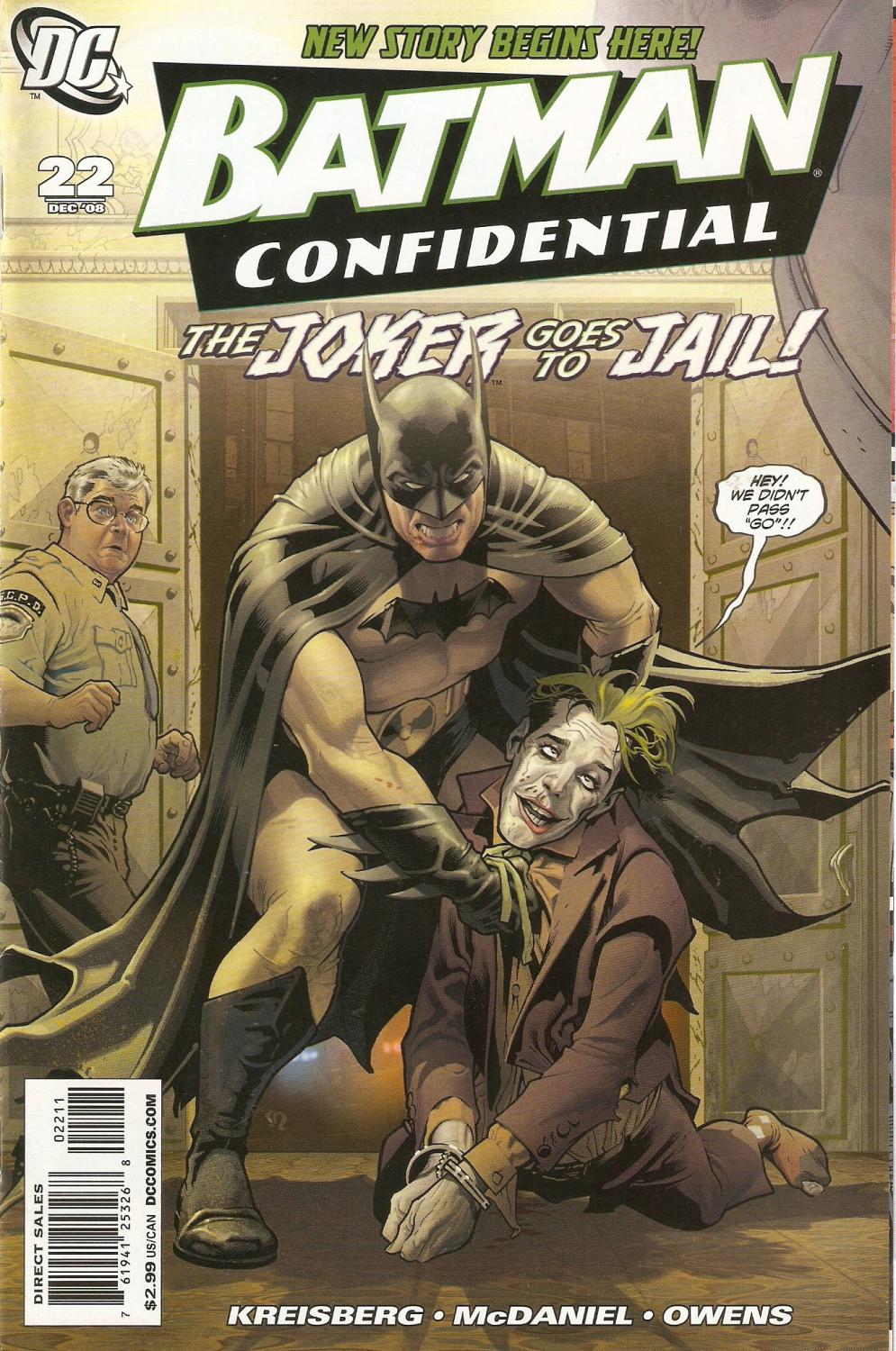 Batman Confidential ;The Joker goes to Jail . No 22. . by Kreidberg;  McDaniel; Owens: Fine Pictorial Card Covers (2008) | Matilda Mary's Books