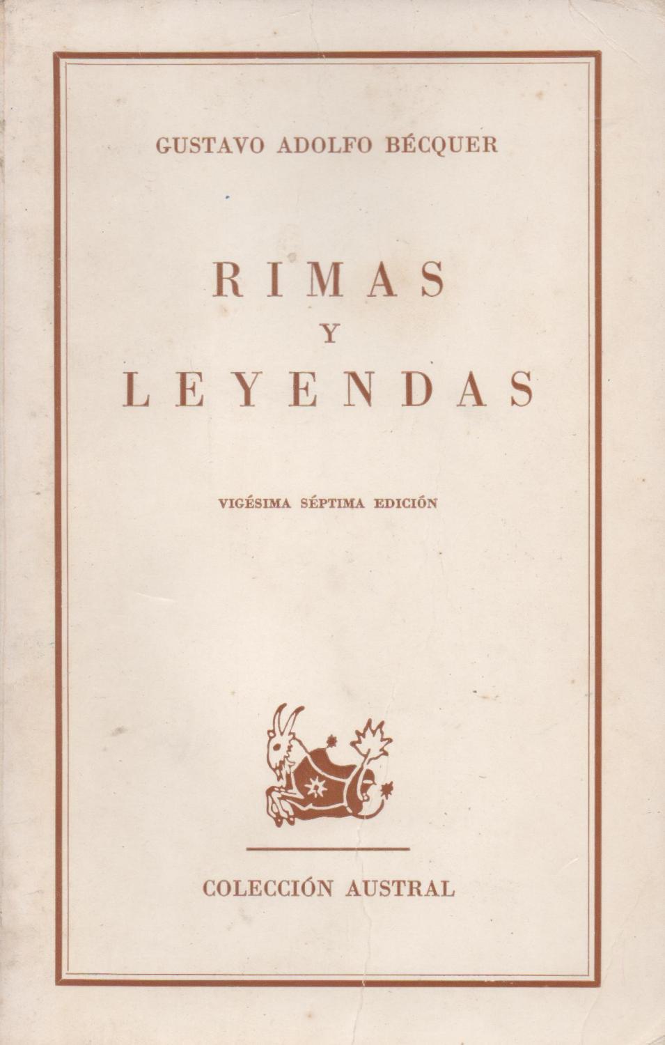 Rimas y Leyendas - Gustavo Adolfo Bécquer