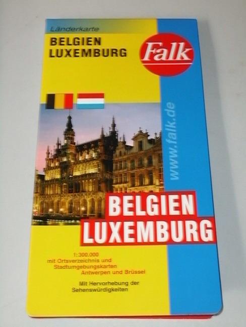 Falk Länderkarte Belgien / Luxemburg 1:300 000