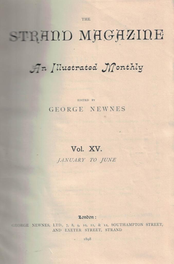 The Strand Magazine. Volume XV. January - June 1898 by The Strand Magazine. Volume XV. January - June 1898 by