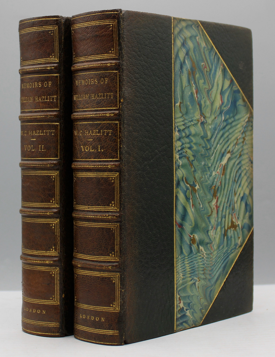 Memoirs of William Hazlitt. With Portions of his Correspondence. - Hazlitt, William.