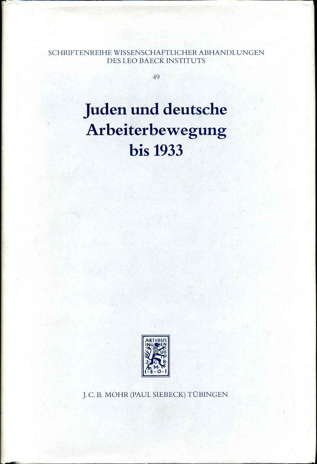 Juden und deutsche Arbeiterbewegung bis 1933
